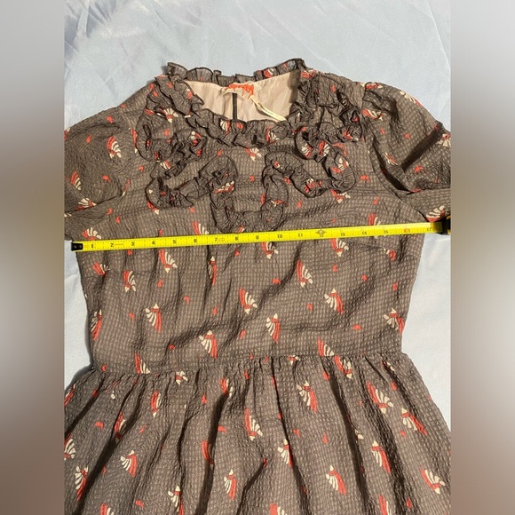 Free People Pink Pleated Sundress with Bishop Sleeves - Picture 5 of 16